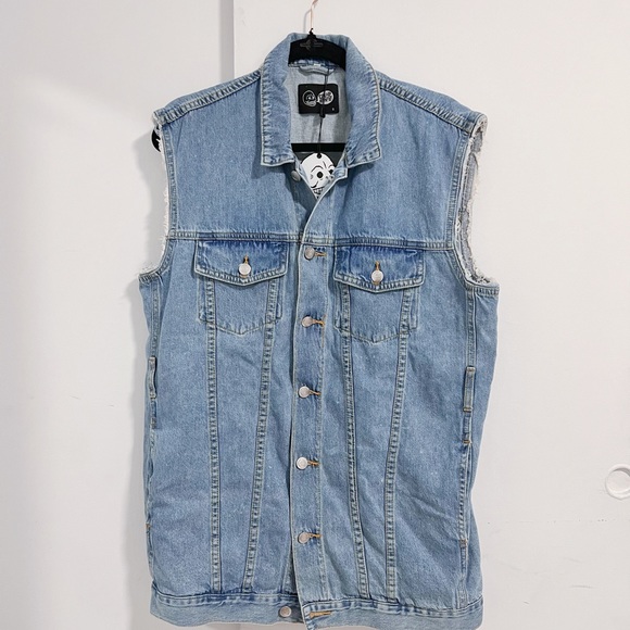 ✨ NWT ✨ CHEAP MONDAY - Taylor oversized denim vest - Light wash - Picture 2 of 6